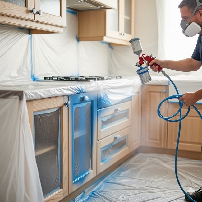Kitchen Cabinet Painting Services
